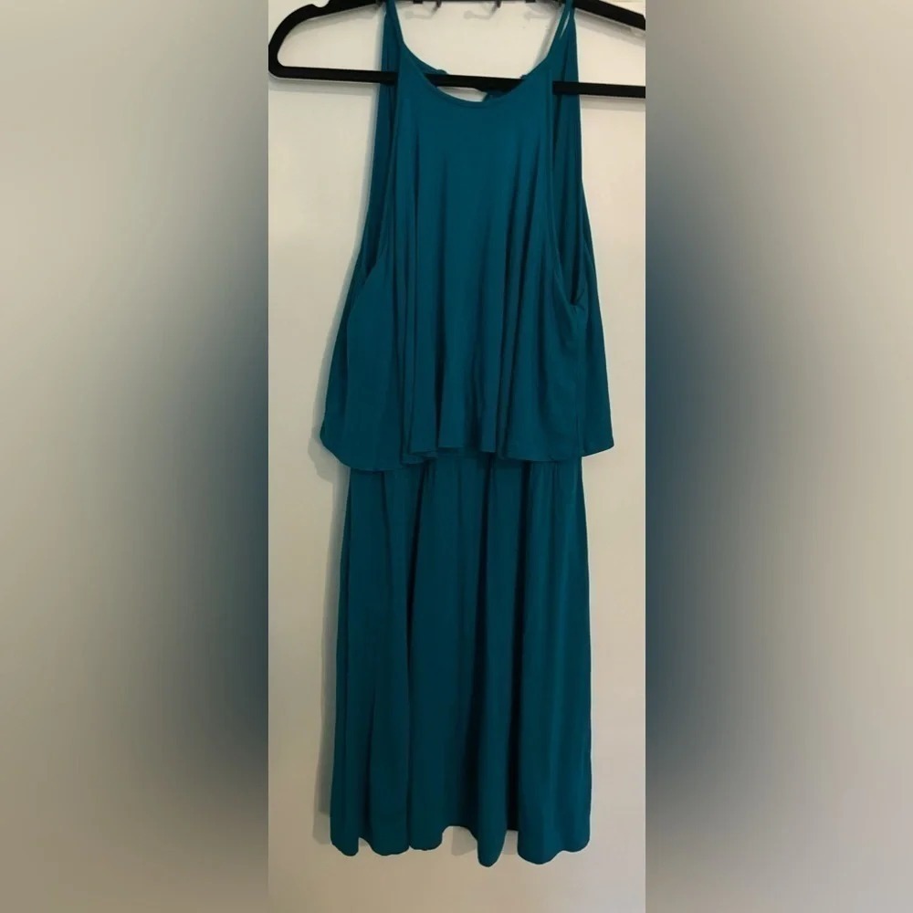 American Eagle Outfitters Womens Sleeveless Mini Teal‎ Dress Casual Small
